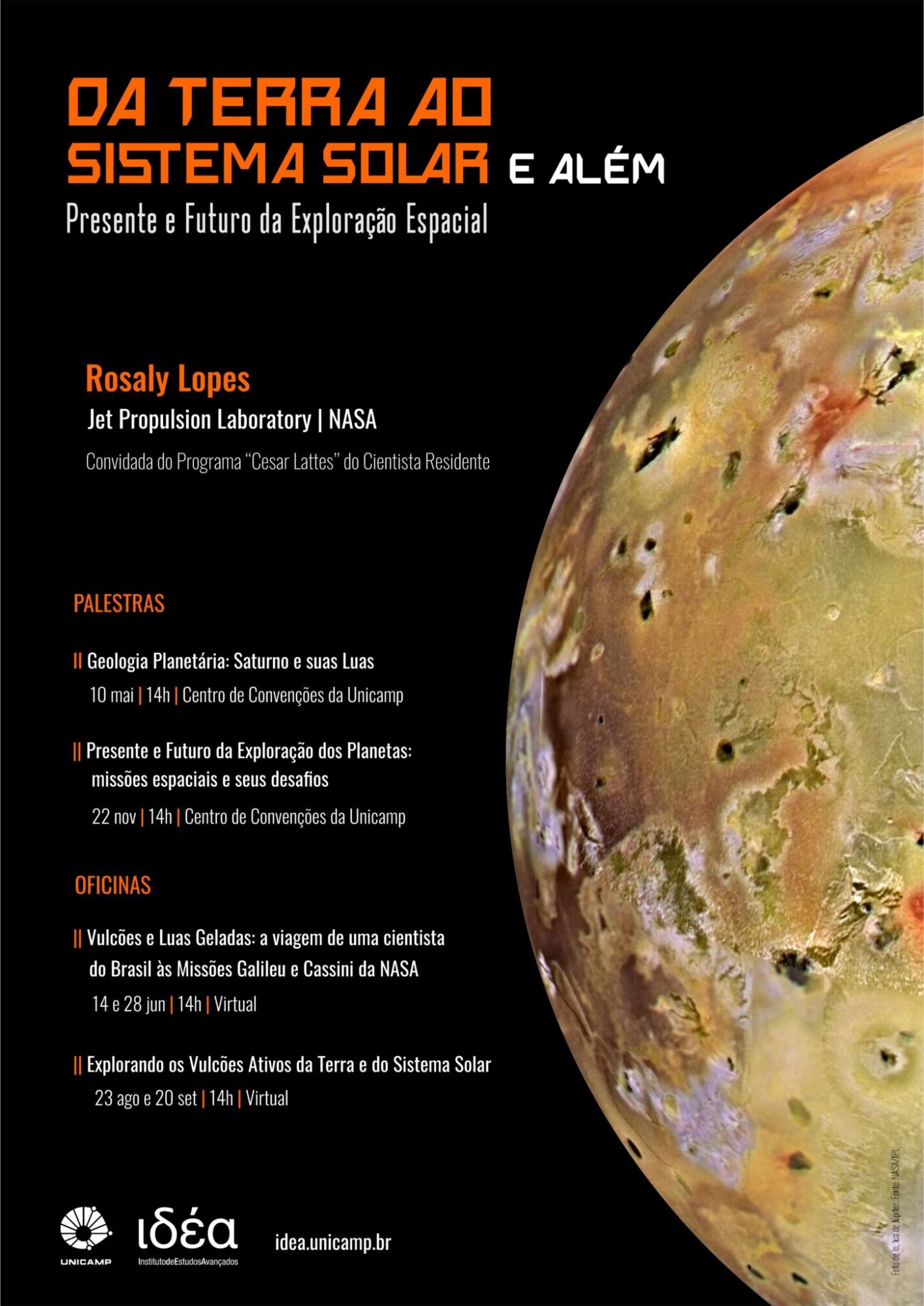 Cartaz do evento da terra ao sistema solar coma. imagem de um planeta ao fundo