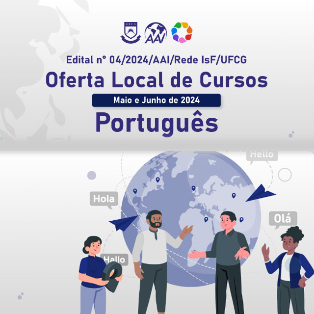Poster oferta local de cursos de português